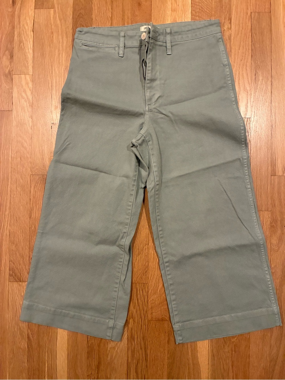 Madewell Emmett Wide-Leg Pants in Sage